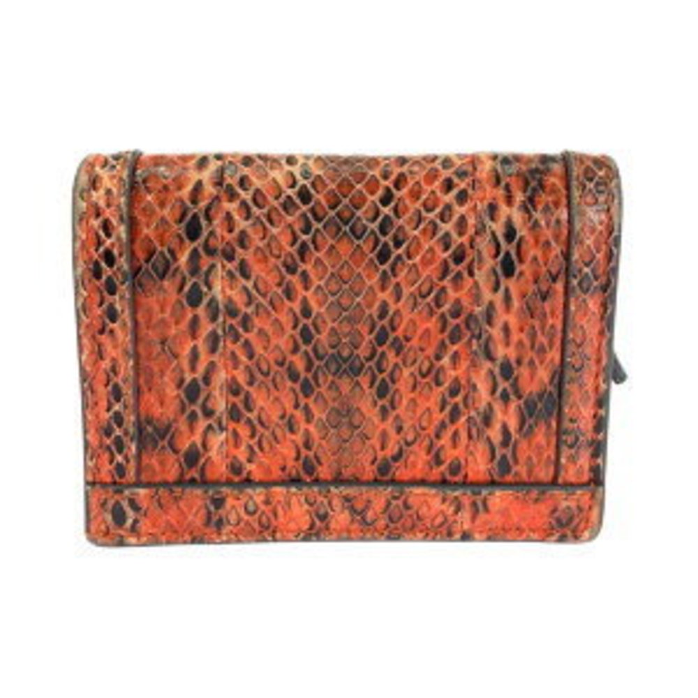 Gucci Ophidia Gg Python Orange Folding Wallet - image 2